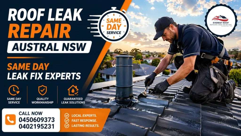 Roof Leak Repair Austral NSW – Same Day Leak Fix Experts