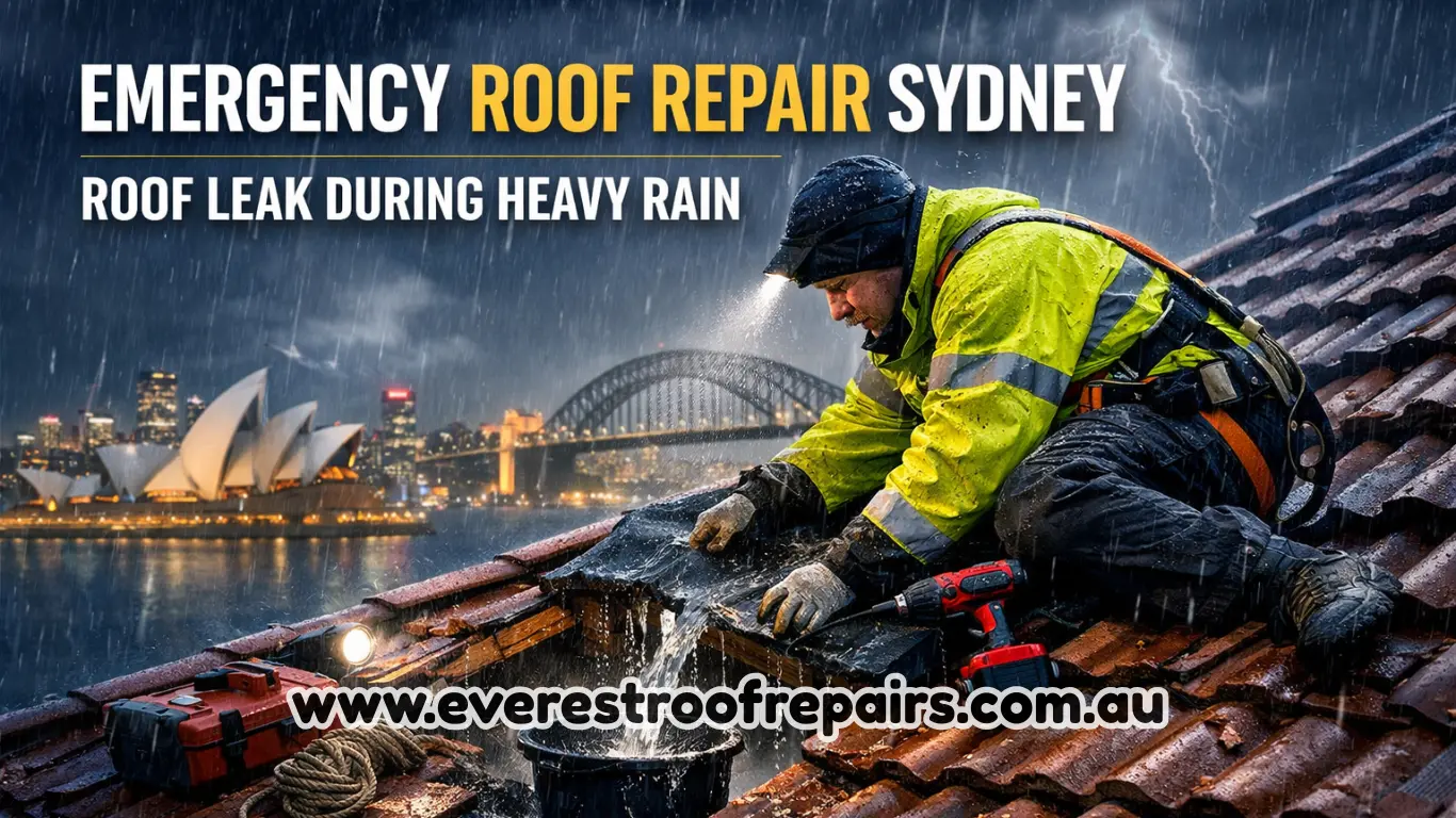 Emergency Roof Repair Sydney – Roof Leak During Heavy Rain