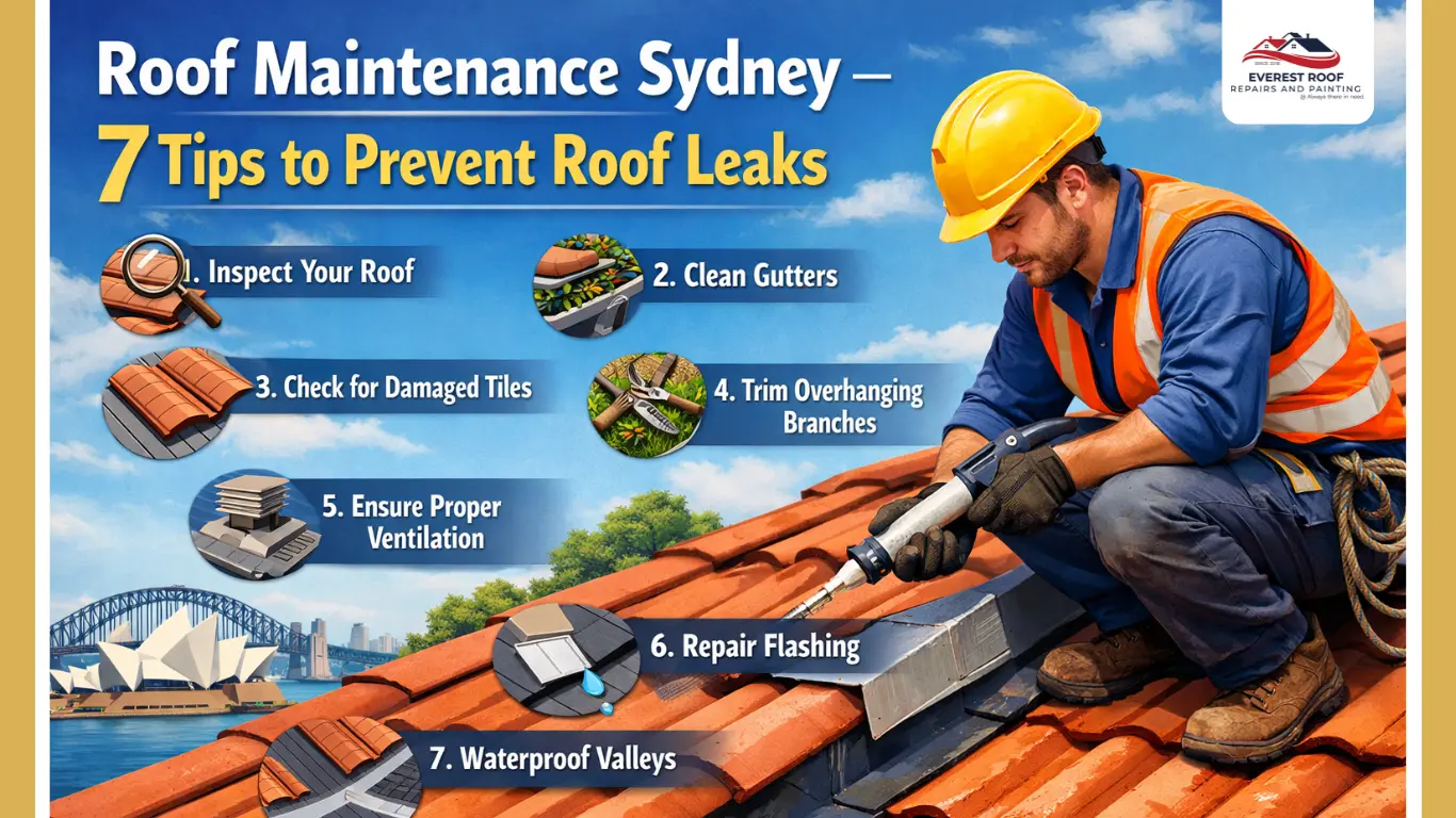 Roof Maintenance Sydney – 7 Tips to Prevent Roof Leaks
