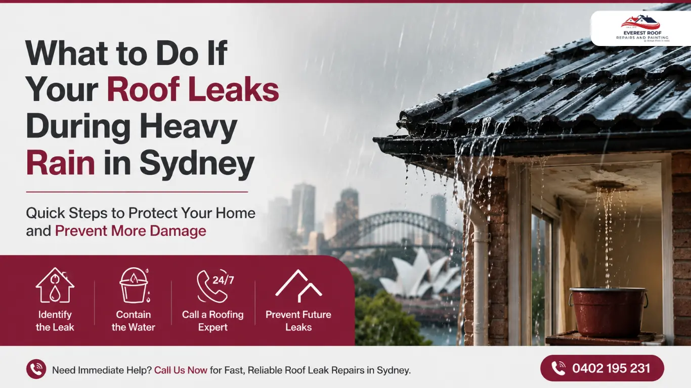 What to Do If Your Roof Leaks During Heavy Rain in Sydney