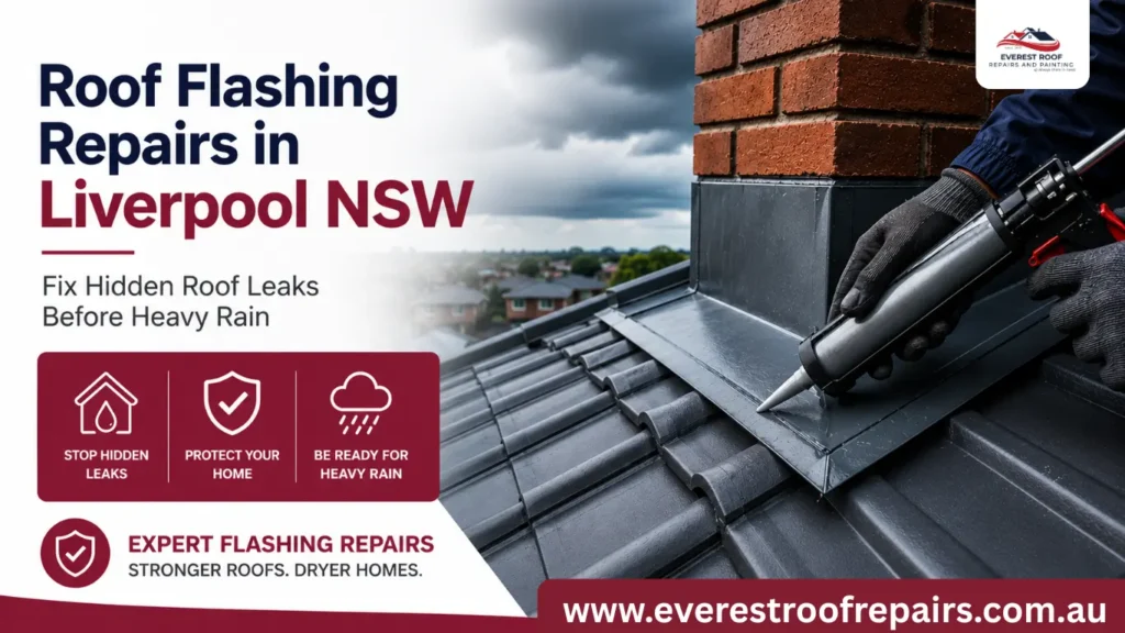 Roof Flashing Repairs in Liverpool NSW – Fix Hidden Roof Leaks Before Heavy Rain