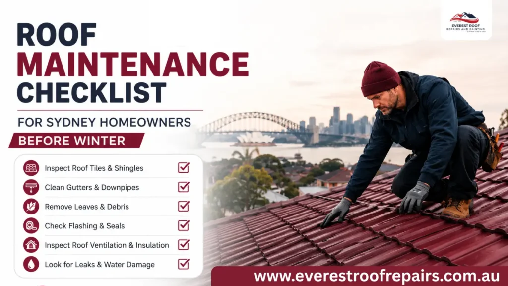 Roof Maintenance Checklist for Sydney Homeowners Before Winter