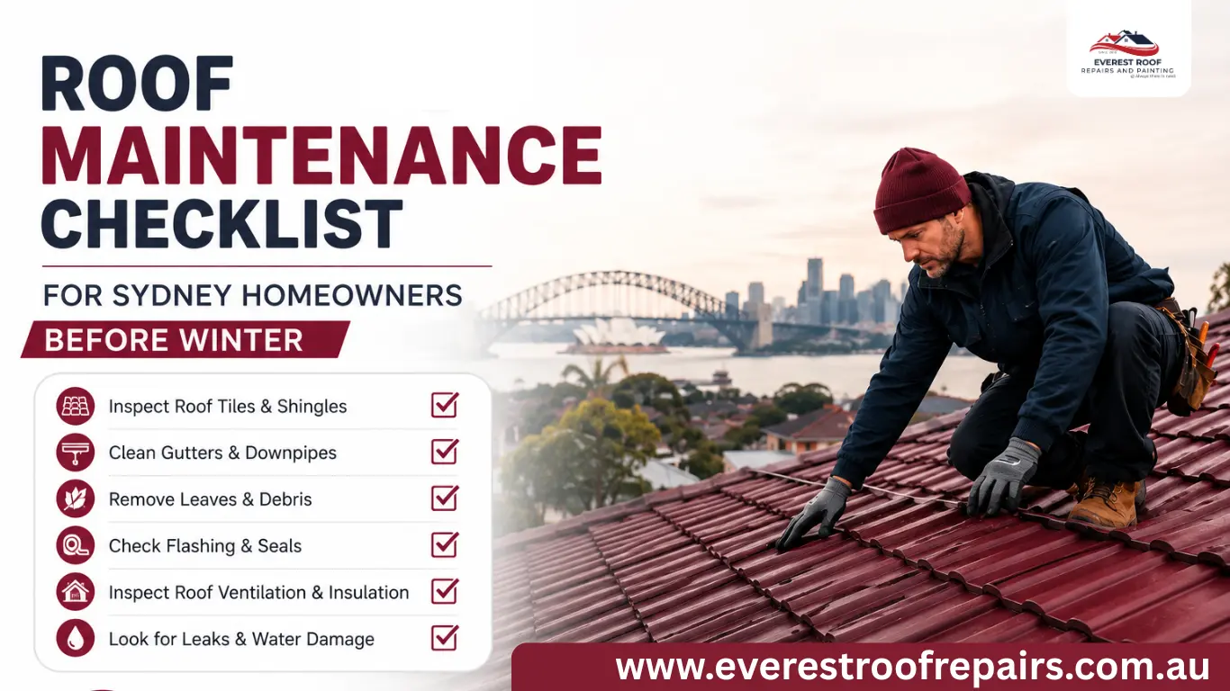 Roof Maintenance Checklist for Sydney Homeowners Before Winter