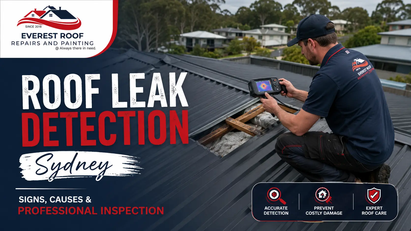 Roof Leak Detection Sydney Signs, Causes & Professional Inspection