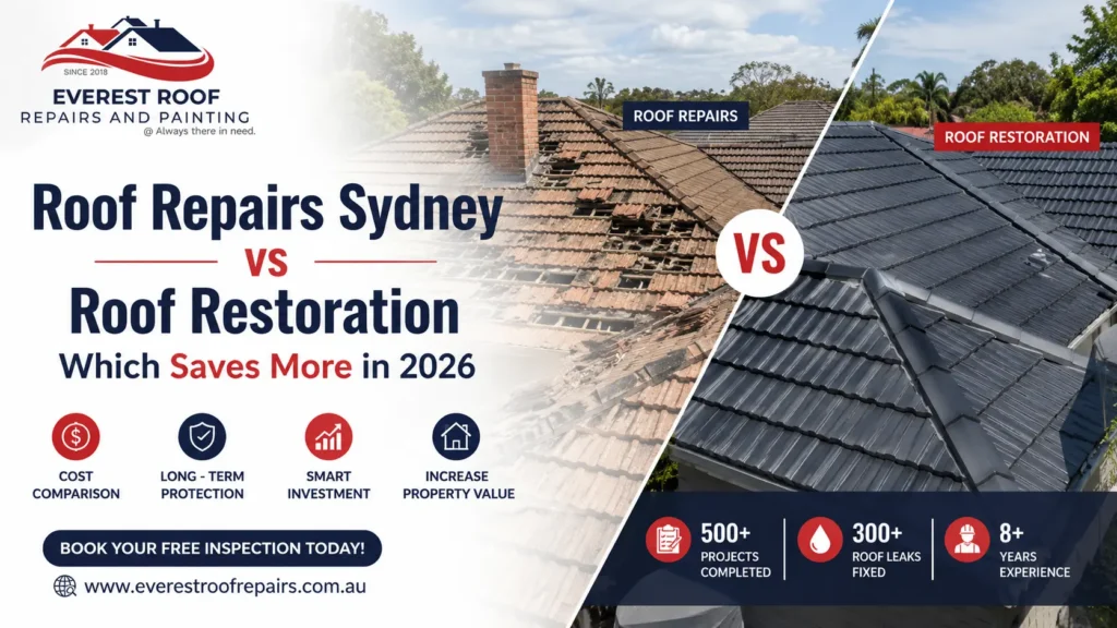 Roof Repairs Sydney vs Roof Restoration Comparison