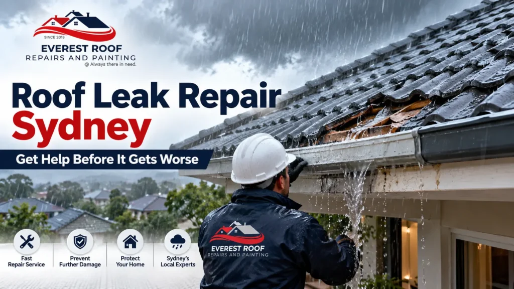 Stormy Roof Leak Repair in Sydney